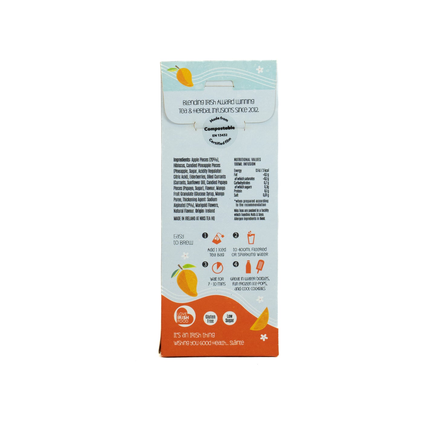 Mango Magic Iced Tea 51428B Sgl-8Bags / 3.20 / 1x8Bags