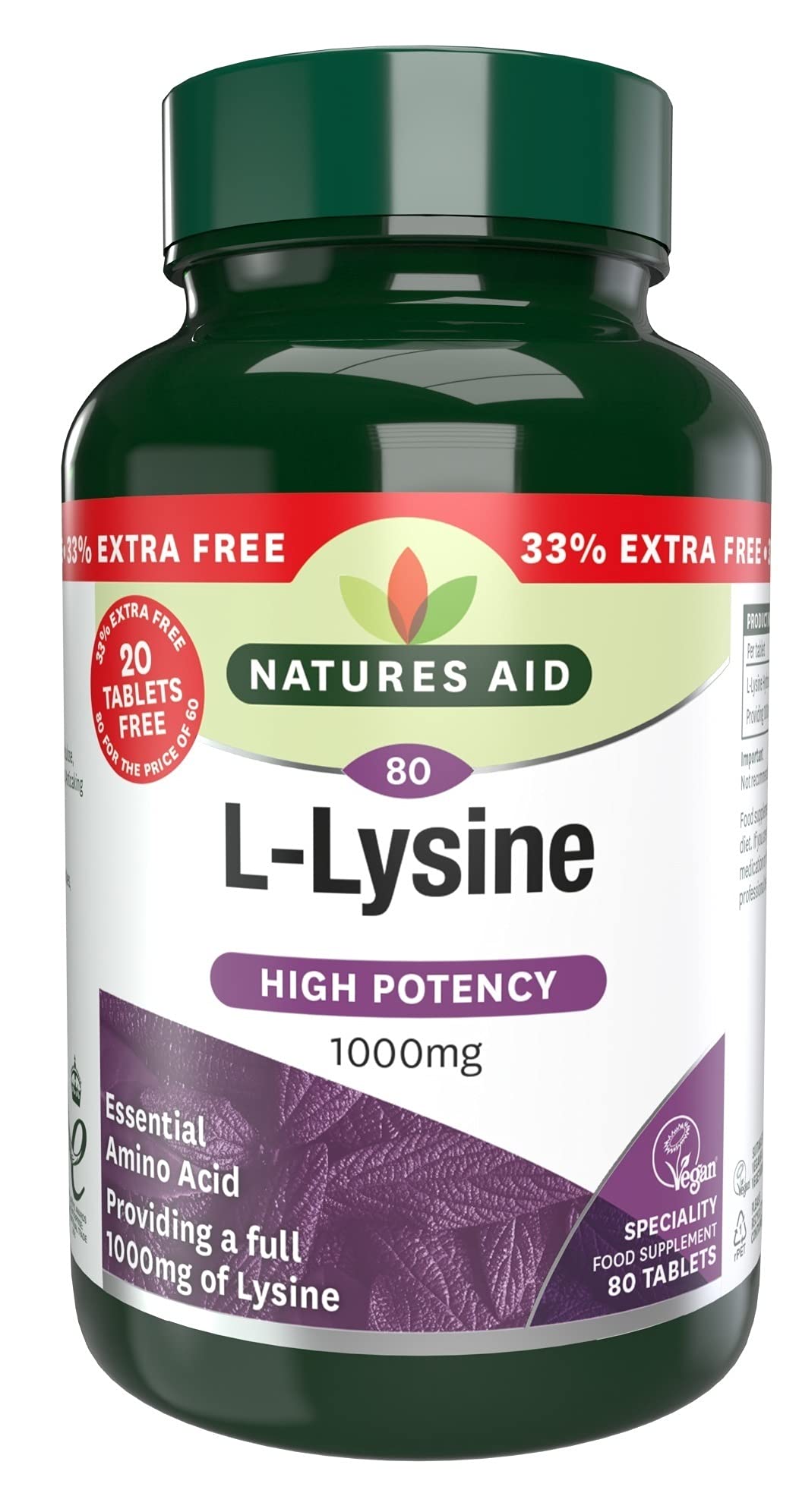 33% Xtra Lysine 1000mg 38604B
