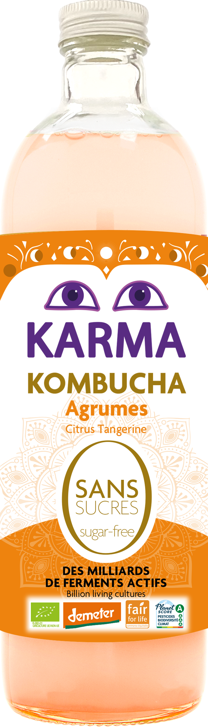 Citrus Tangerine Kombucha Zero Sugar 49908A