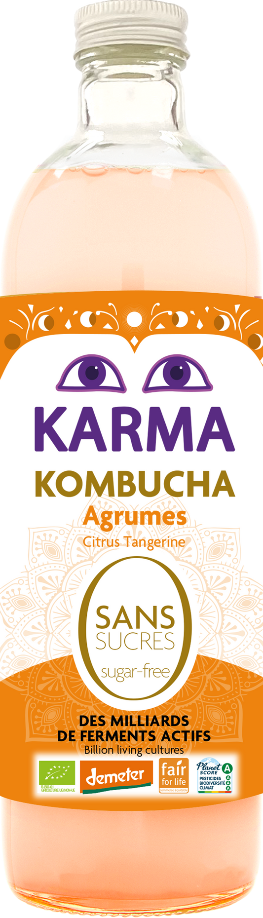 Citrus Tangerine Kombucha Zero Sugar 49908A