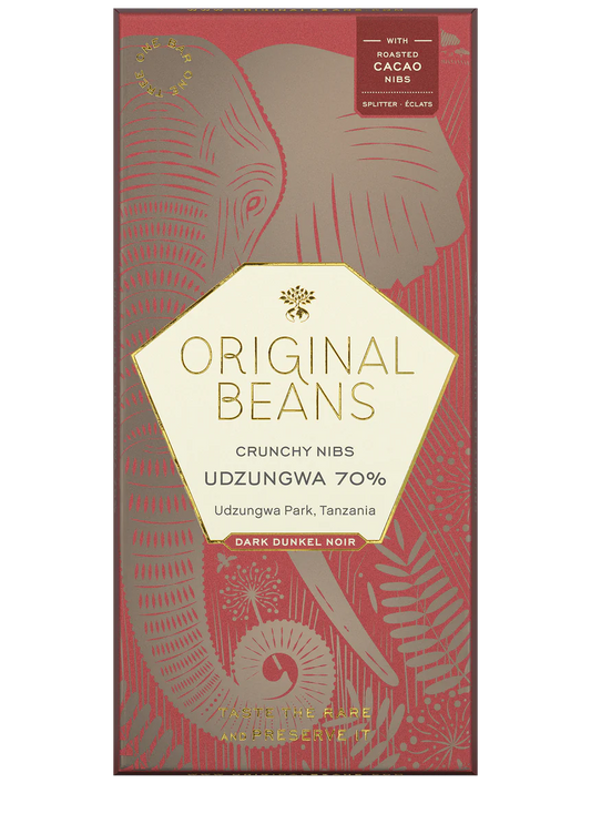 Cru Udzungwa 70%/Nibs, Tanzania (Org 42631A