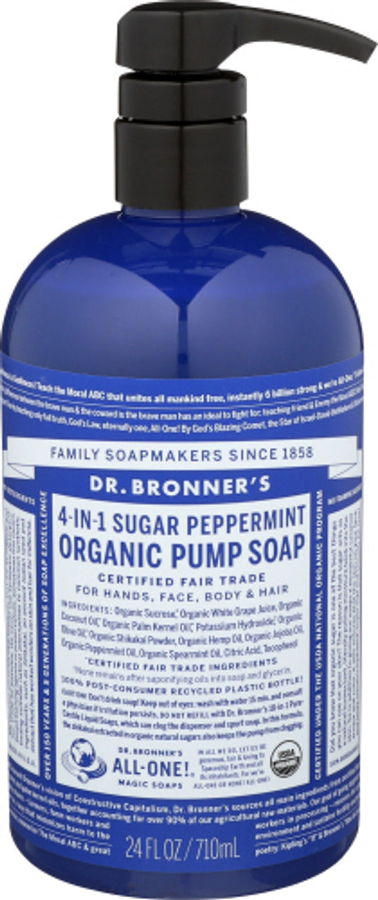4 in 1 Peppermint Pump Soap - 24oz 40297A