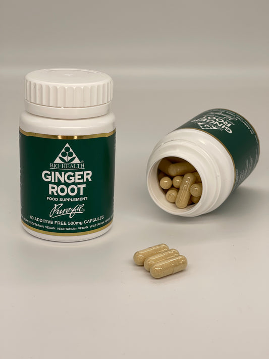 Ginger Root 500mg Capsules 13232B