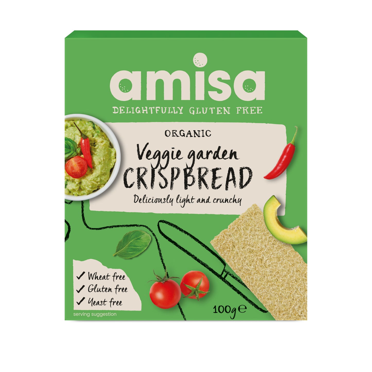Veggie Garden Crispbread (Org) GF 33311A