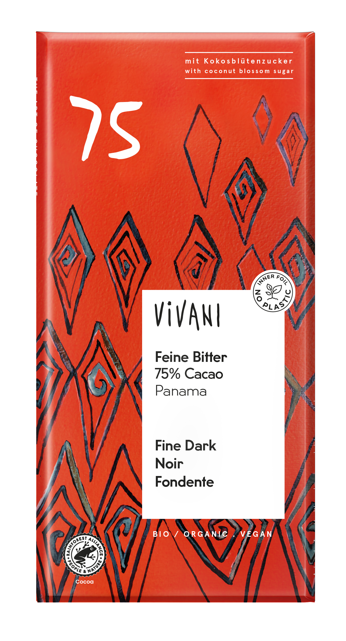 Dark 75% Cocoa Coconut Sugar (Org) 34796A