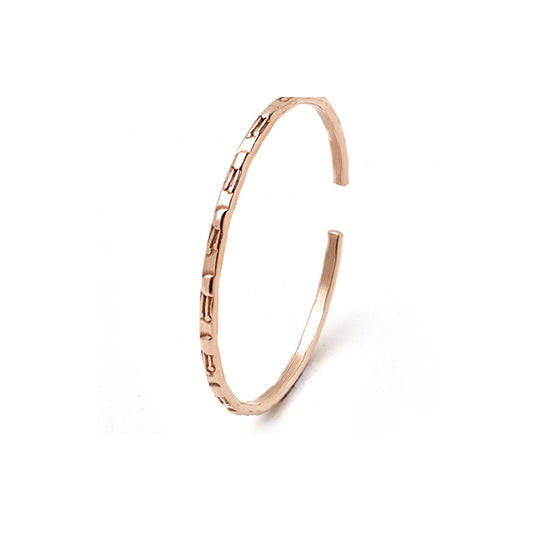 Narrow Pattern Copper Bangle 38840B