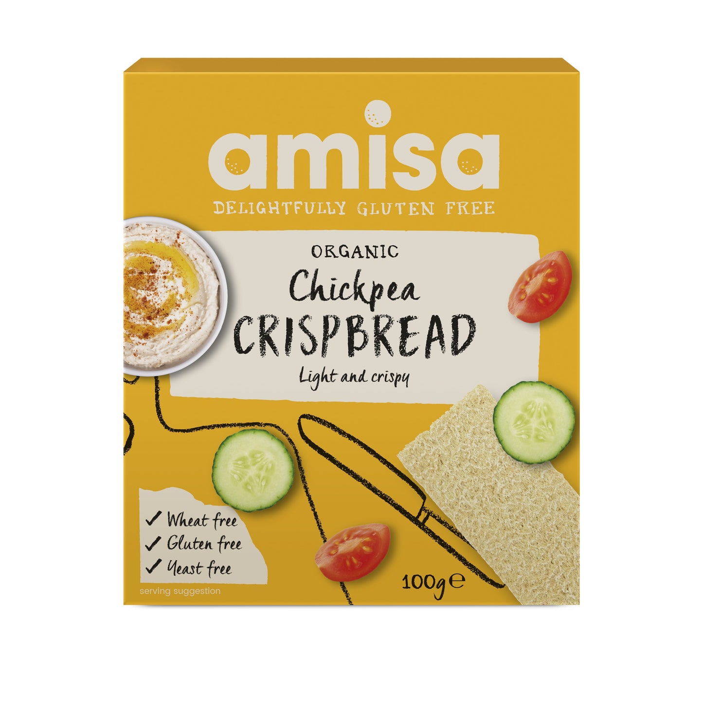 Chickpea Crispbread (Org) GF 43078A