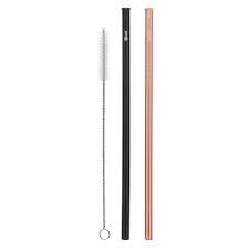 SS Straw Straight 2 pk (brush) 43701B