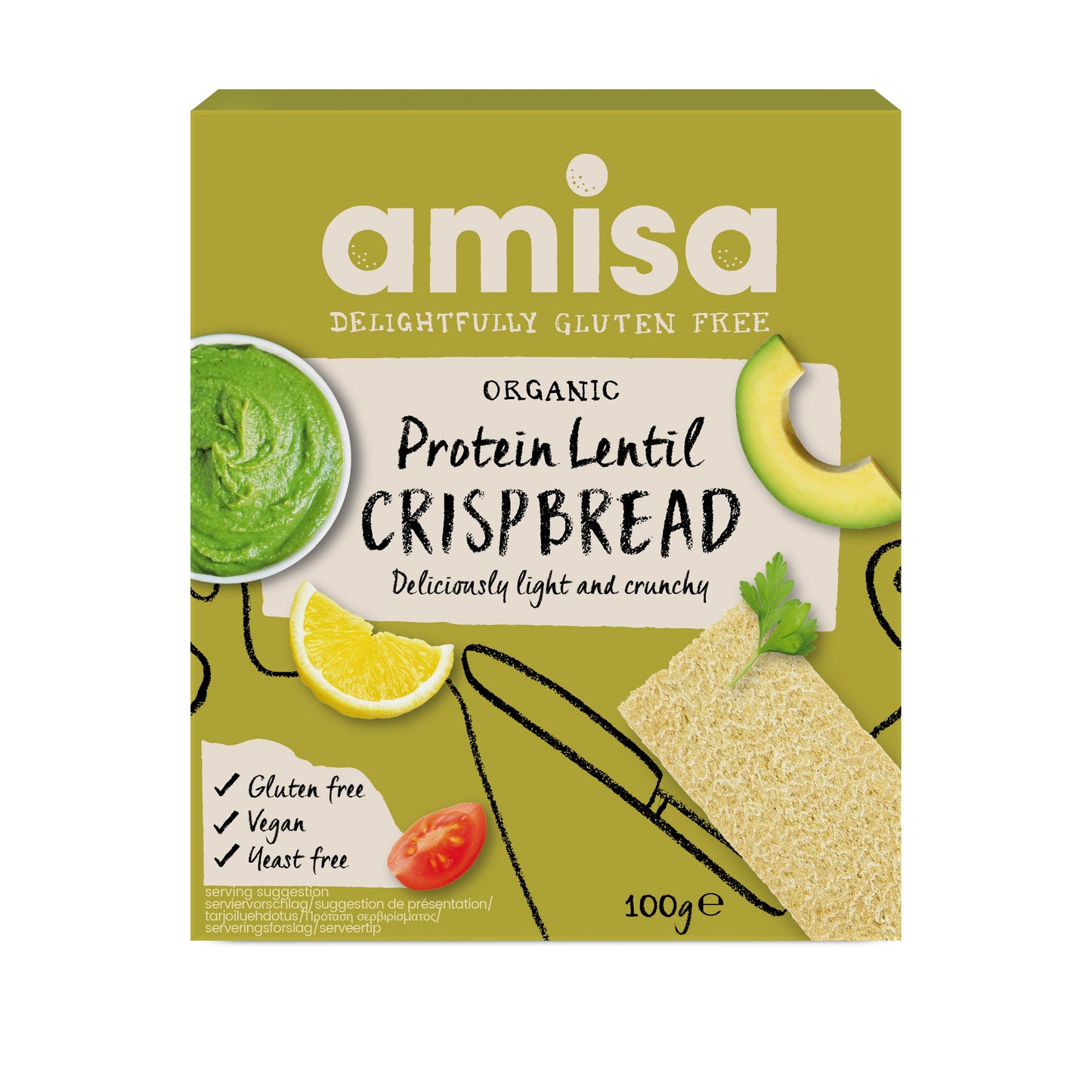 Protein Lentil Crispbread (Org) 43818A