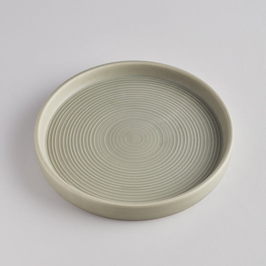 Candle Plate Sage Lg 47369B