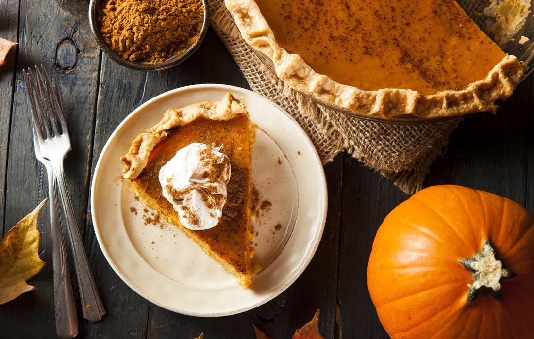 PUMPKIN PIE WITH TOFU VANILLA CREAM