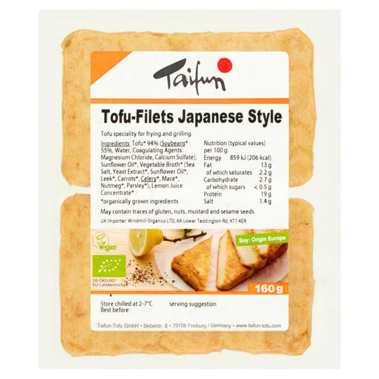 Tofu Fillets Japanese Style GF (Org) 14170A