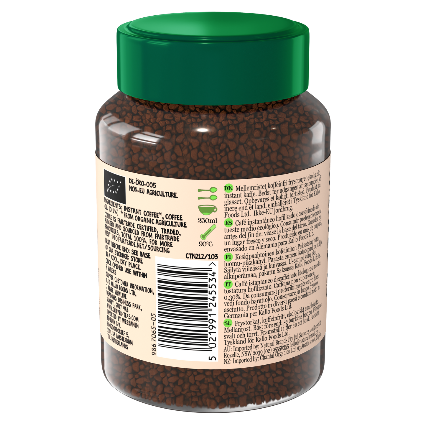 Instant Decaf Coffee (Org) FT 10780A