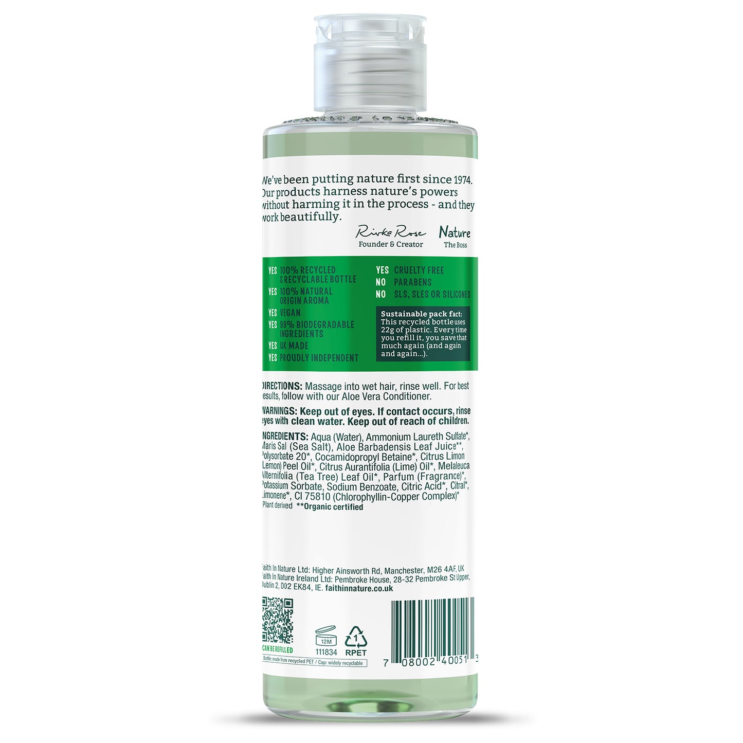 Aloe Vera Shampoo (Org) 11370A