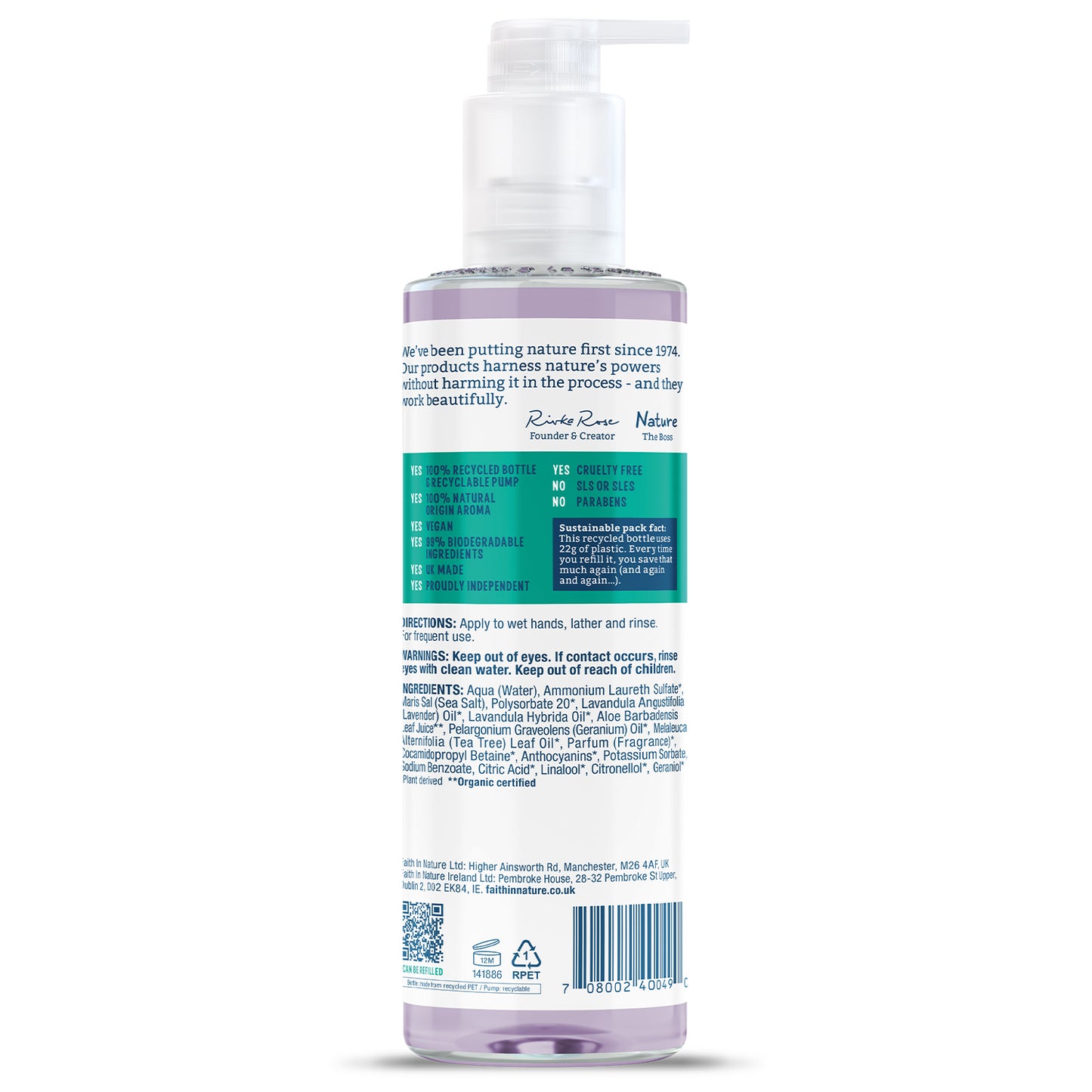 Lavender & Geranium Hand Wash (Org) 11372A