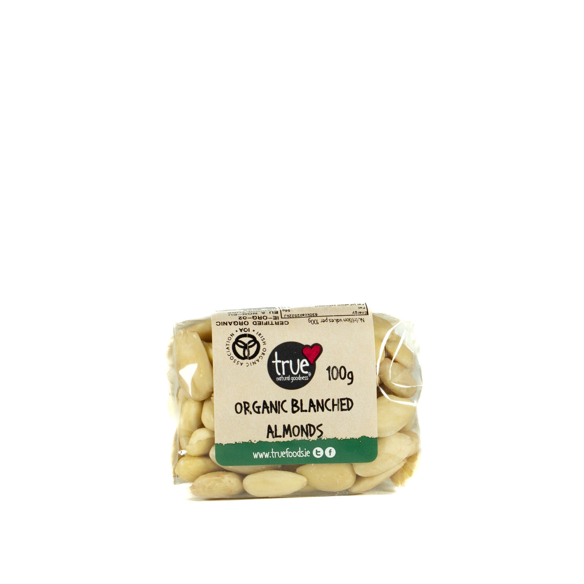 Almonds Blanched (Org) 12336A Outer-6x100g / 4.17 / 6x100g