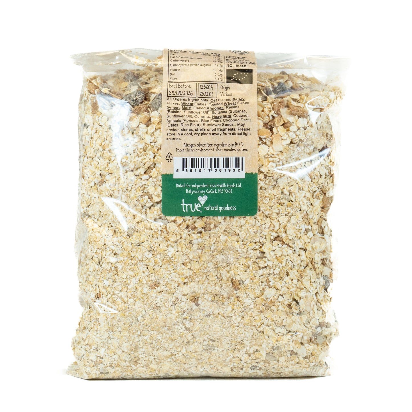Muesli Deluxe (Org) 12560A Outer-6x1Kg / 8.37 / 6x1Kg