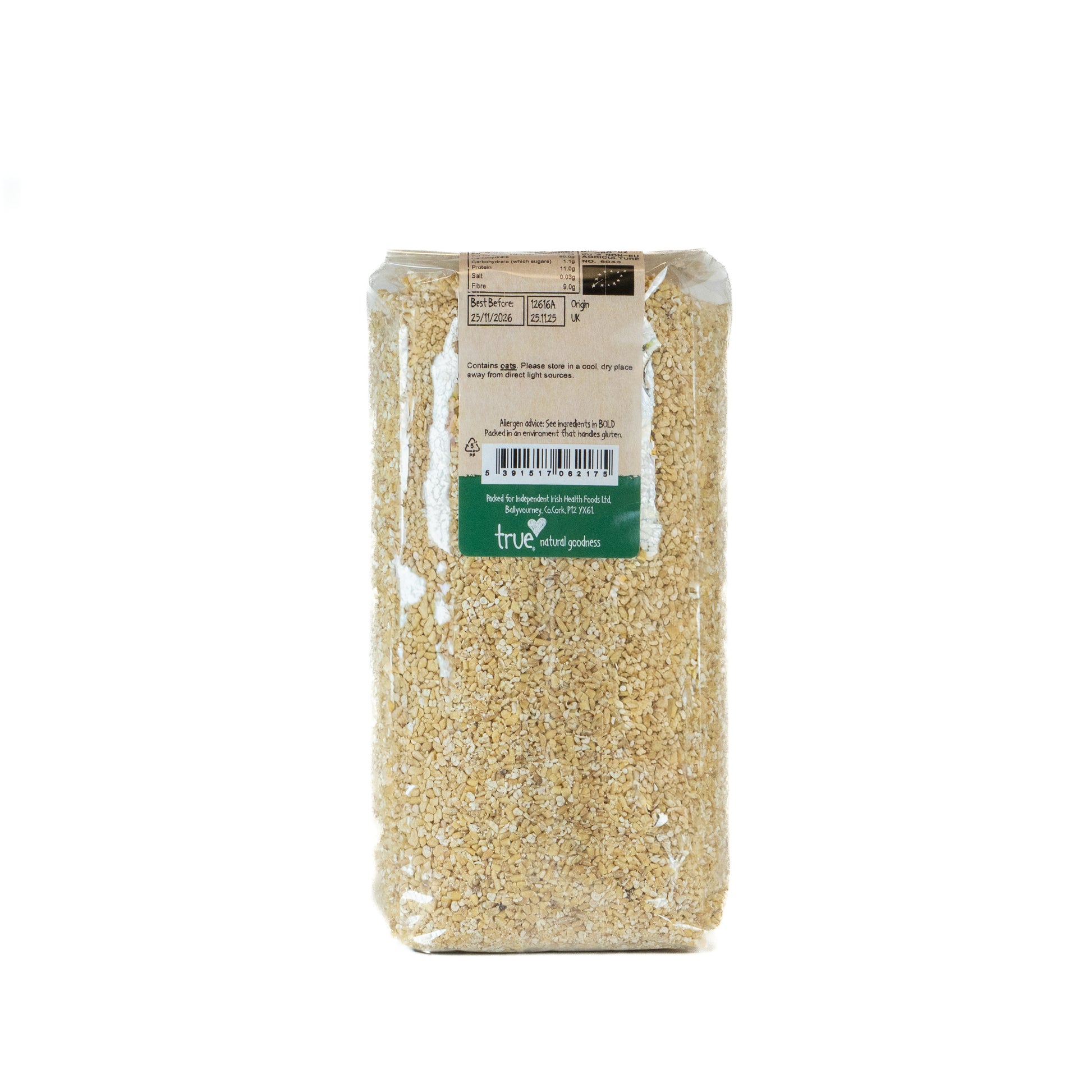 Pinhead Oatmeal (Org) 12616A Outer-6x1Kg / 3.85 / 6x1Kg