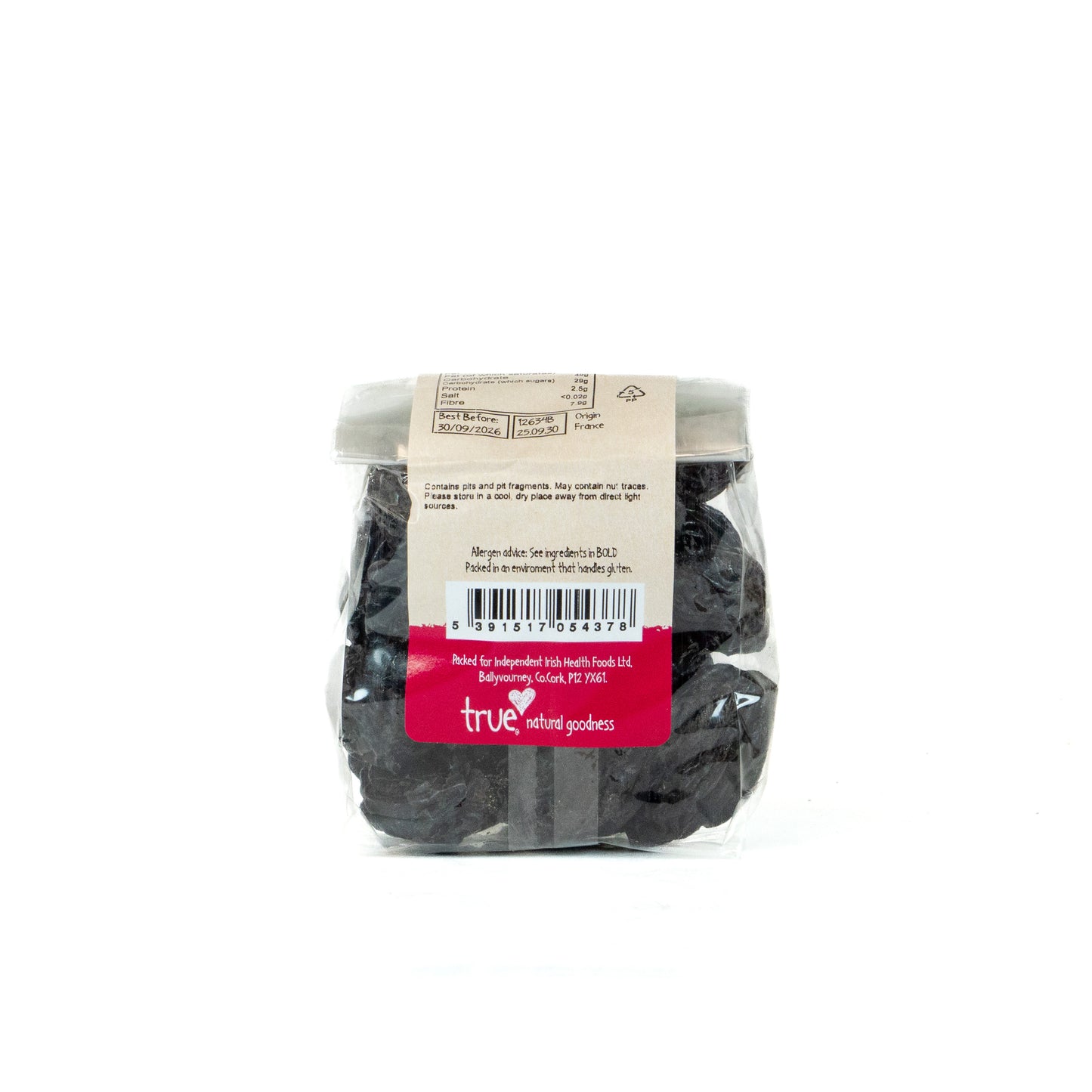 Prunes Unsorbated with Stones 12634B Outer-6x250g / 4.51 / 6x250g