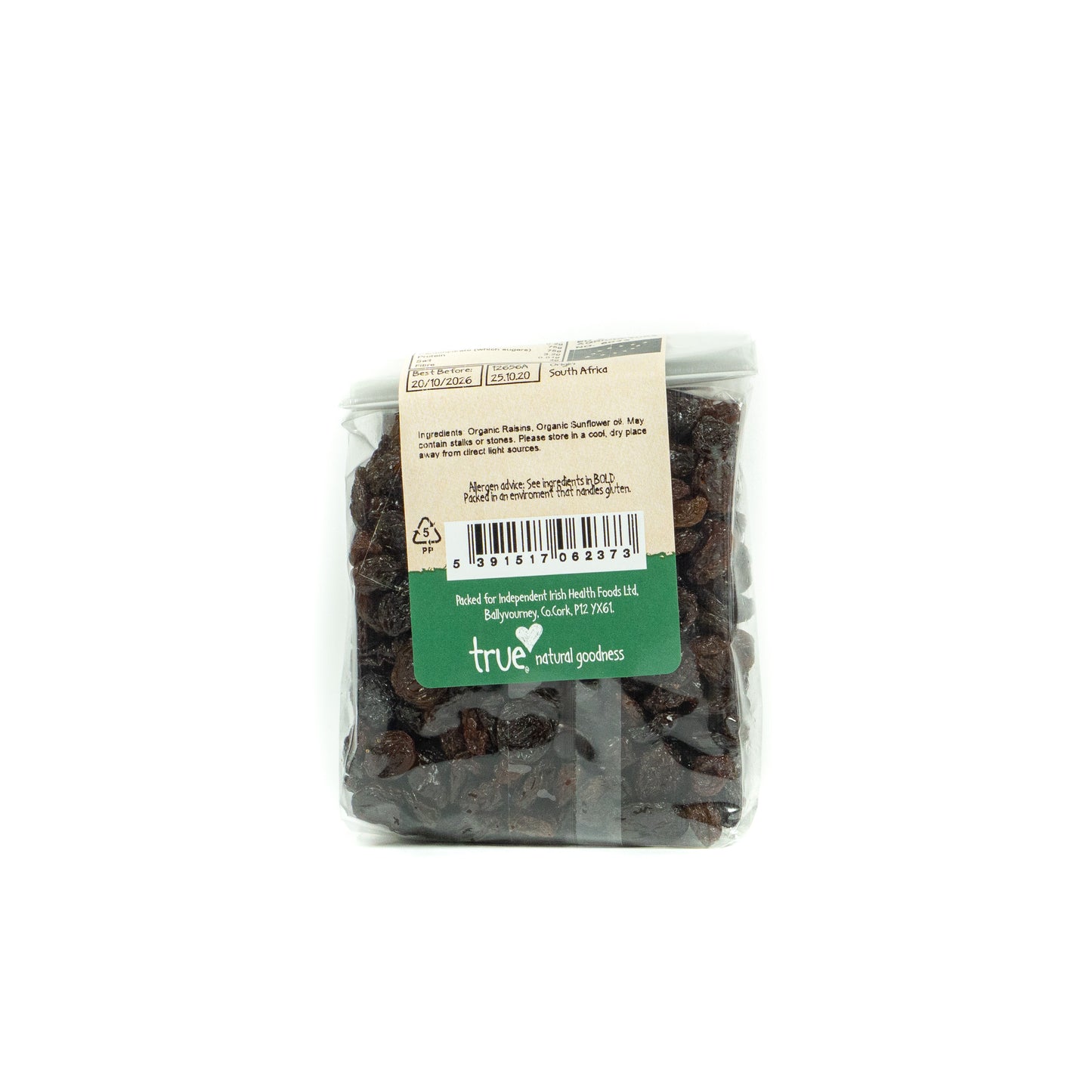 Raisins (Org) 12656A Outer-6x250g / 4.03 / 6x250g