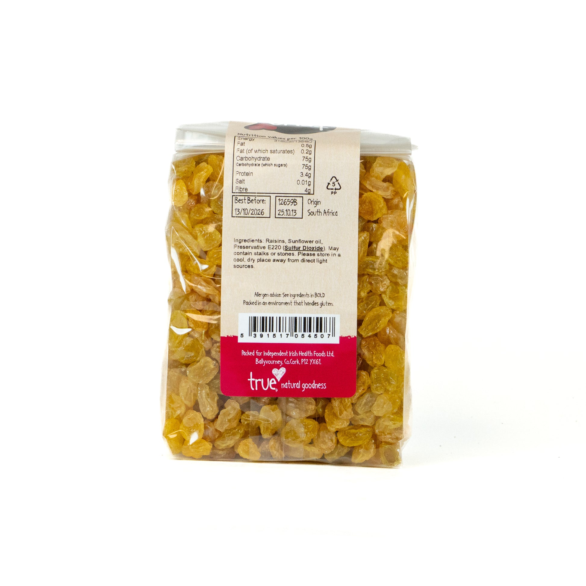 Raisins Golden 12659B Outer-6x500g / 6.37 / 6x500g