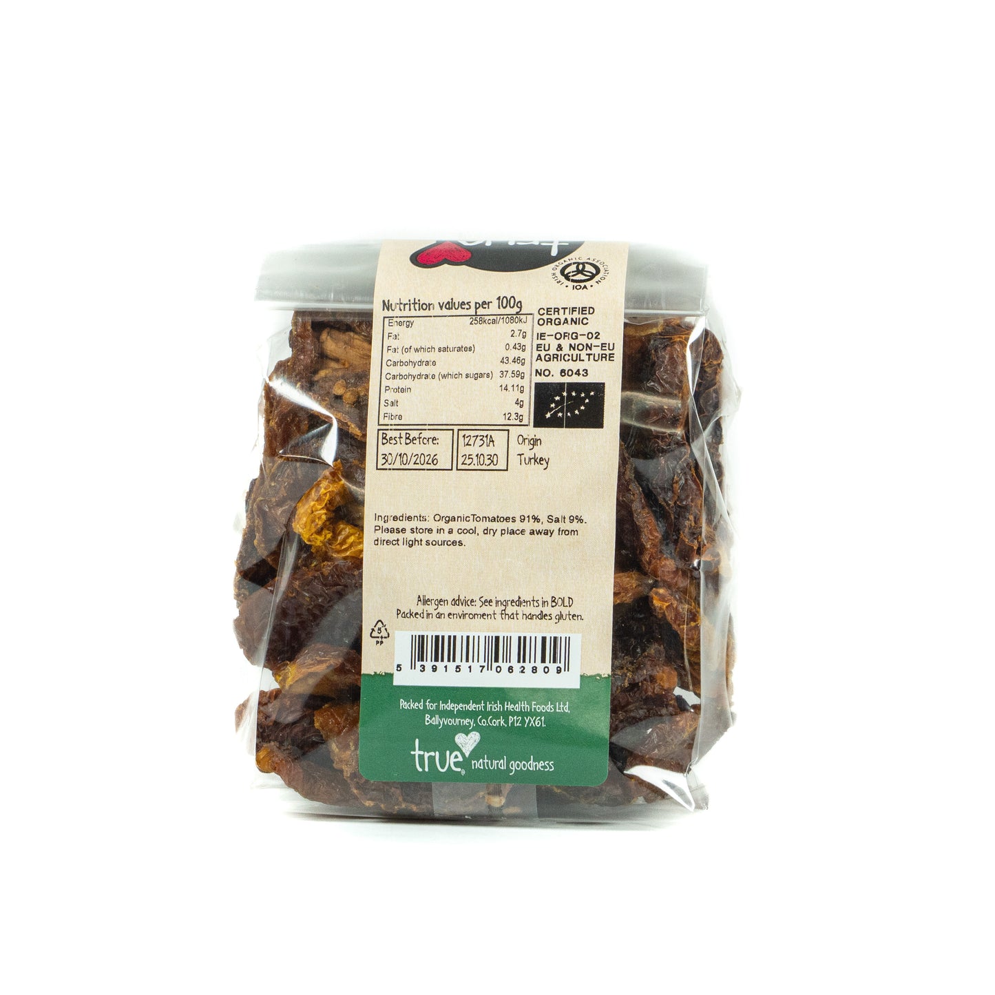 Sundried Tomatoes (Org) 12731A Outer-6x250g / 7.82 / 6x250g