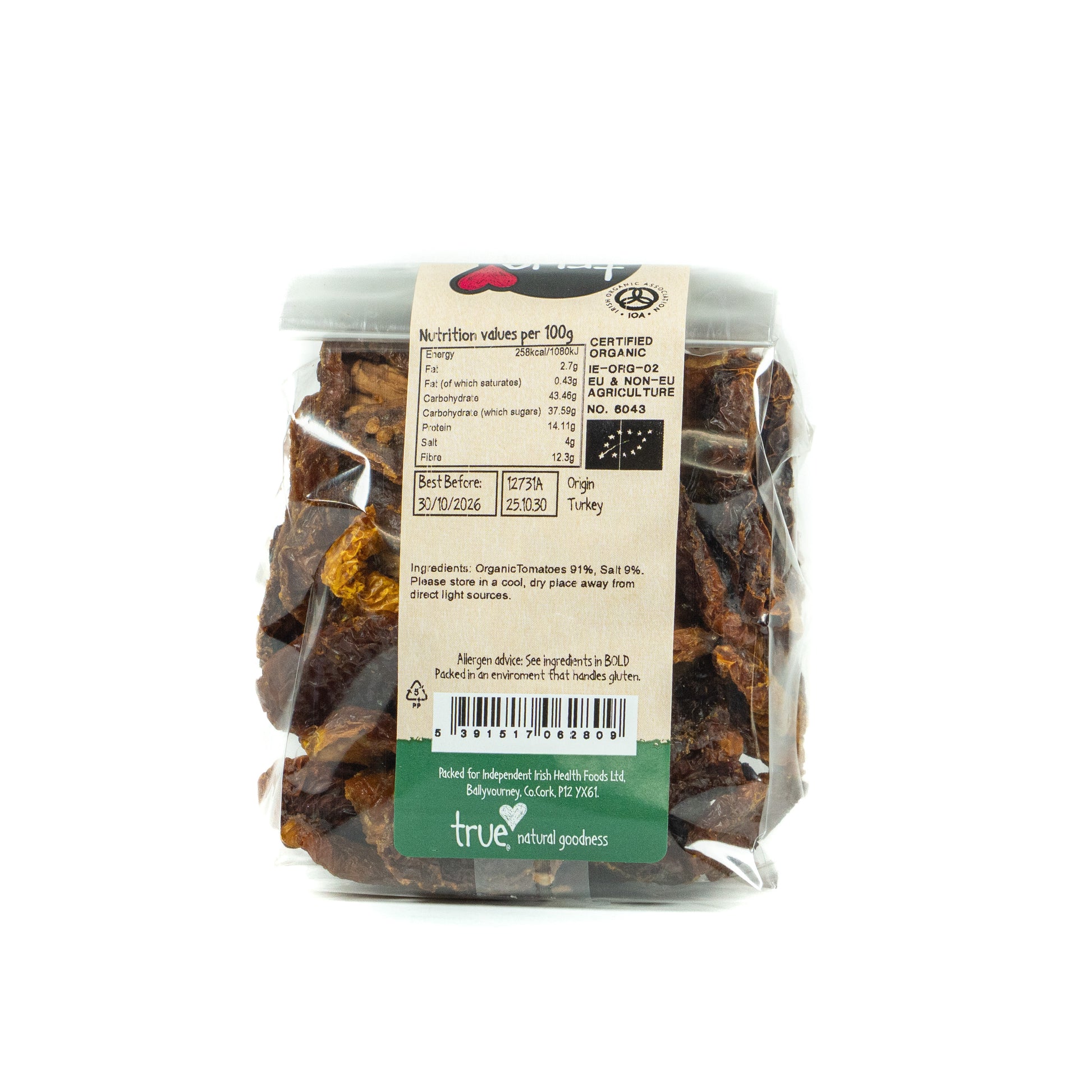 Sundried Tomatoes (Org) 12731A Outer-6x250g / 7.82 / 6x250g