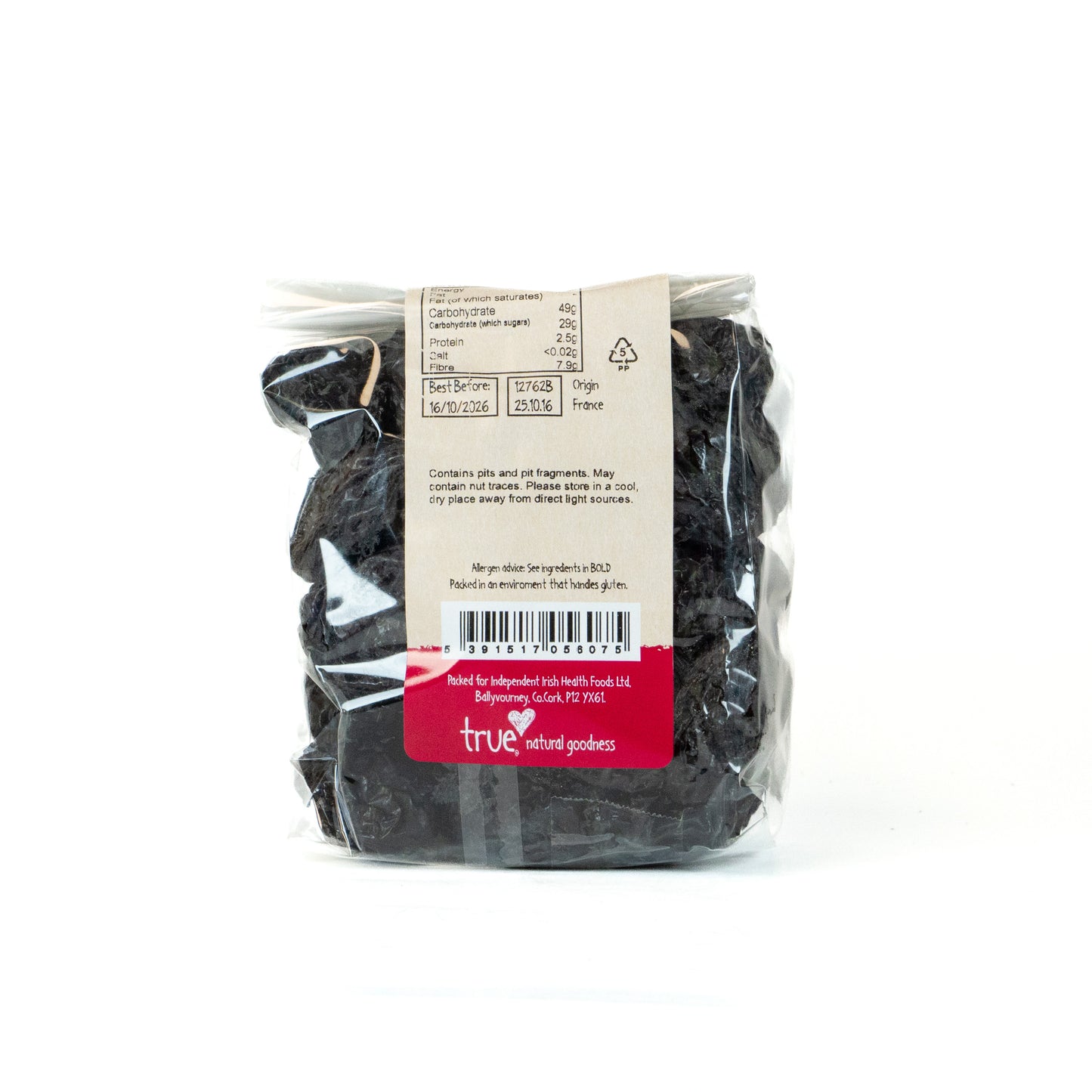Prunes Unsorbated with Stones 12762B Outer-6x500g / 7.91 / 6x500g
