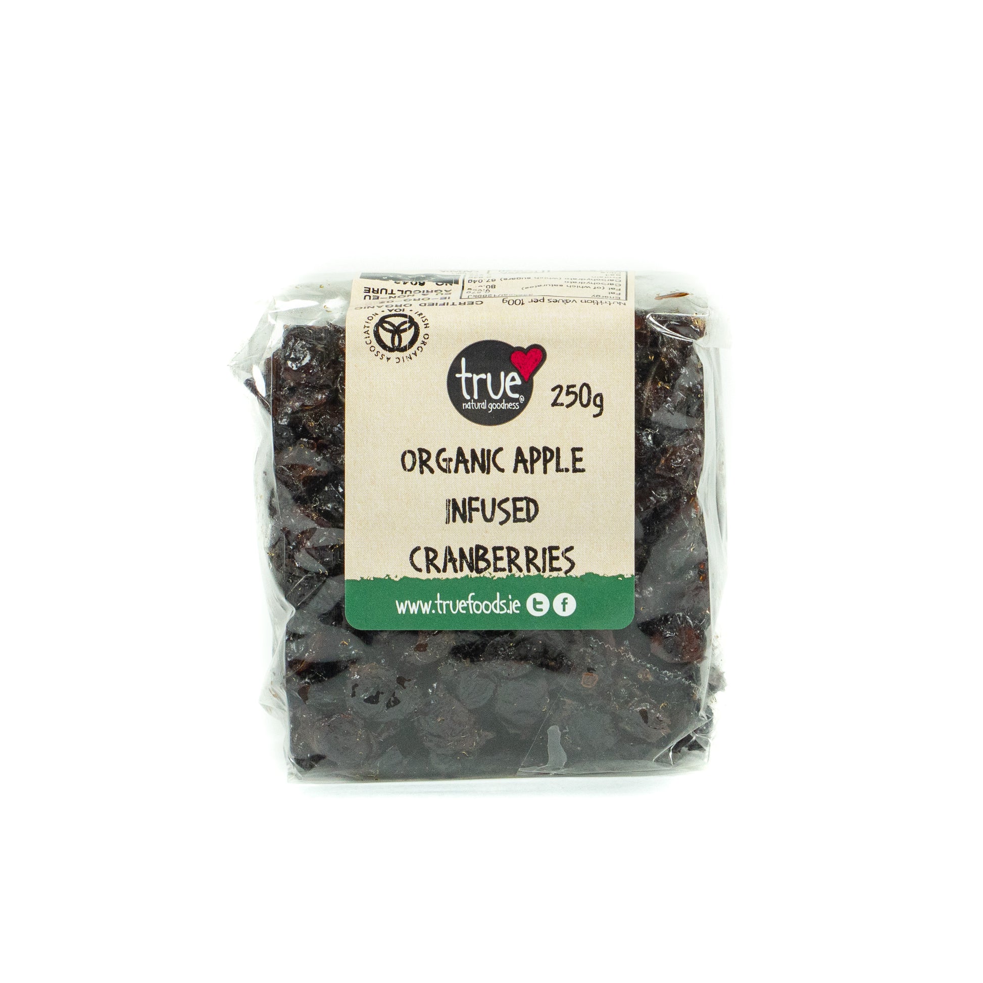 Cranberries Apple Infused (Org) 17525A Outer-6x250g / 11.81 / 6x250g