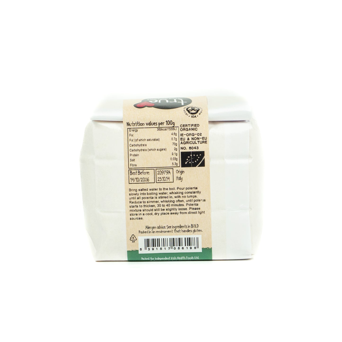 Polenta (Org) 20979A Outer-6x500g / 2.74 / 6x500g