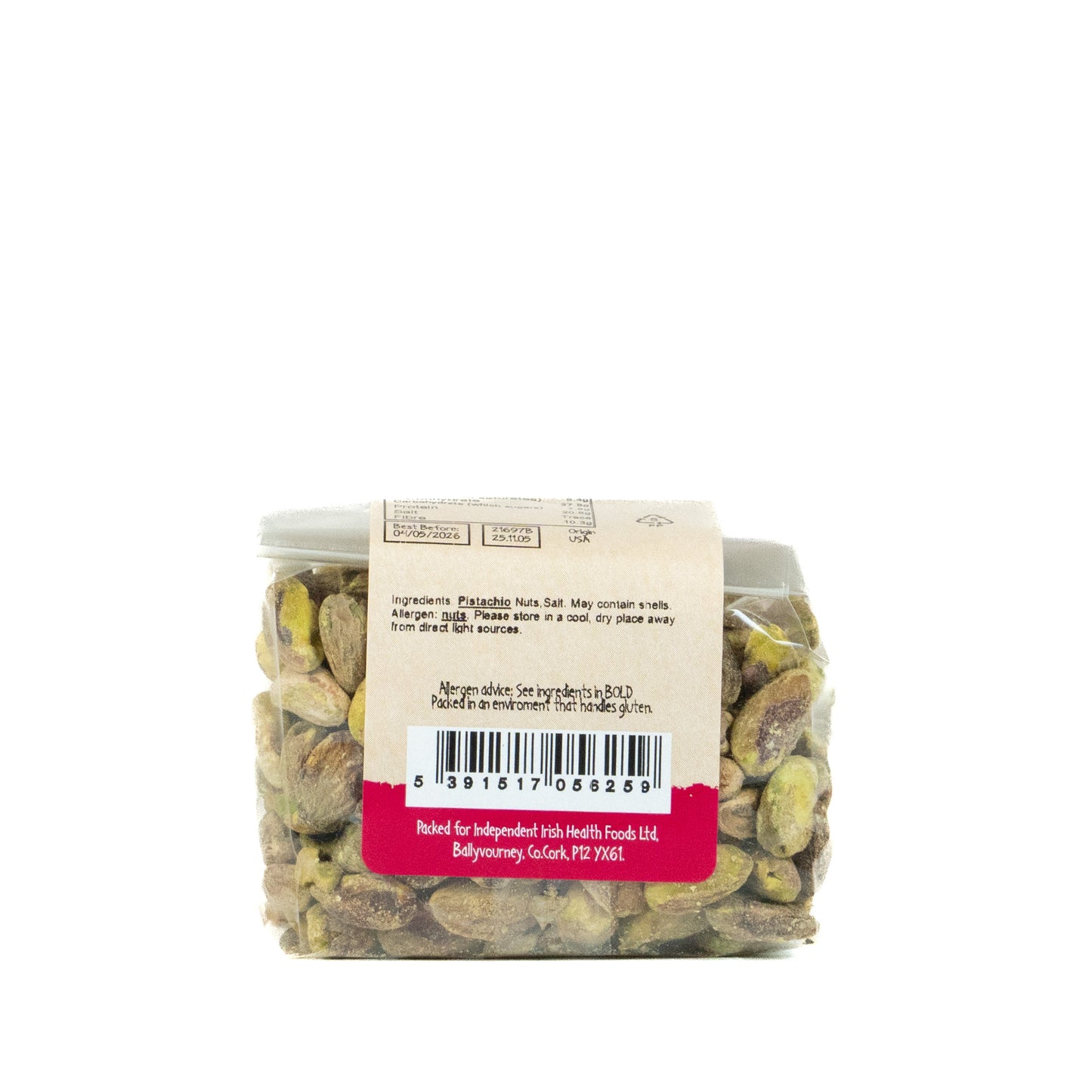 Pistachios Raw Kernels 21697B Outer-6x125g / 8.40 / 6x125g