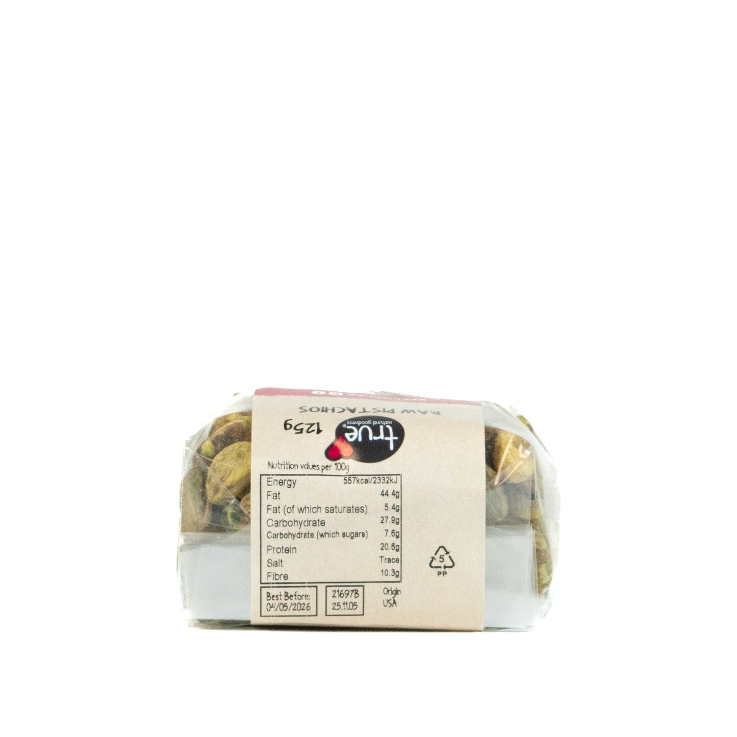 Pistachios Raw Kernels 21697B Outer-6x125g / 8.40 / 6x125g