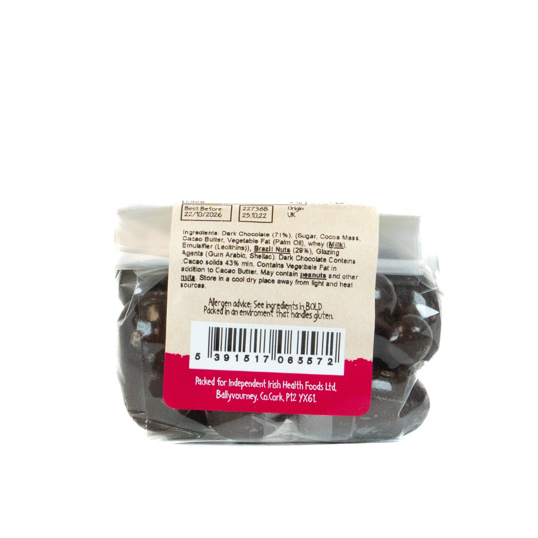 Dark Chocolate Brazil Nuts 22738B Outer-9x100g / 4.57 / 9x100g