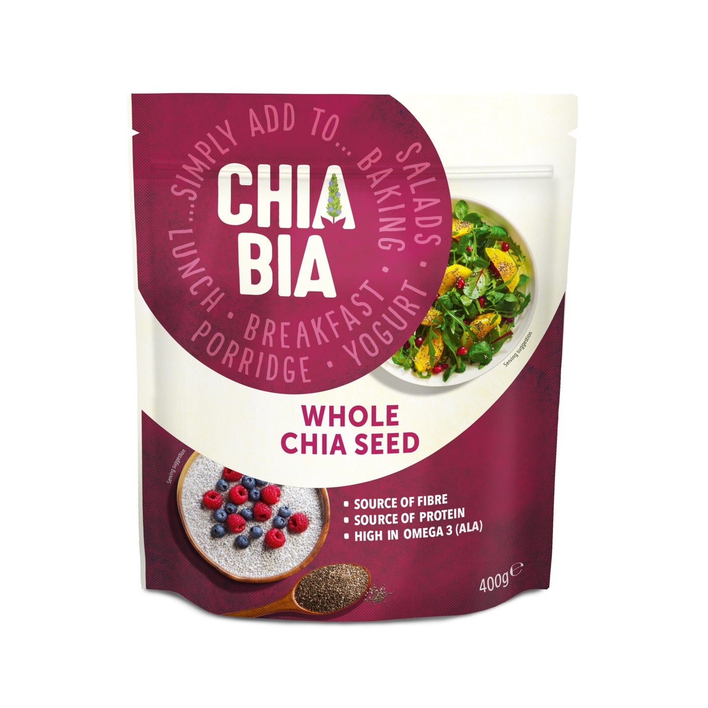 Whole Black Chia Seeds 400g 22921B