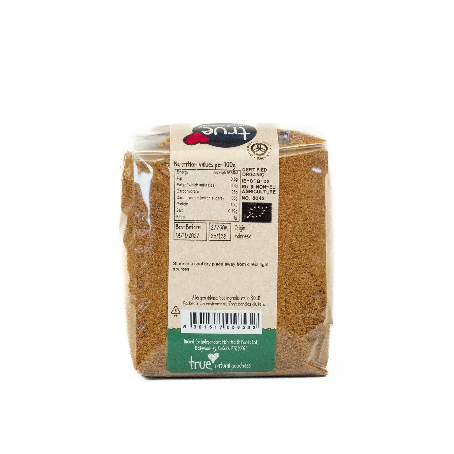 Coconut Palm Sugar (Org) 27790A Outer-6x500g / 5.9 / 6x500g