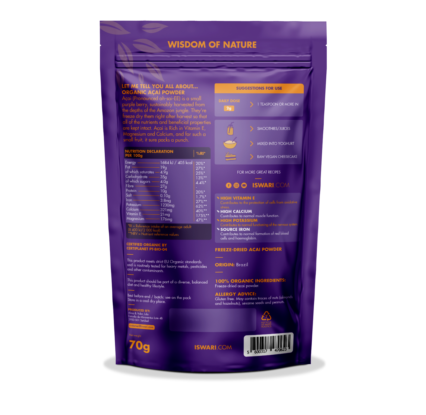 Acai Powder (Org) 31259A