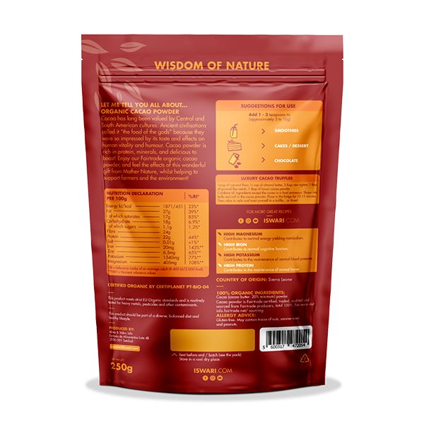 Cacao Powder FT (Org) 31286A