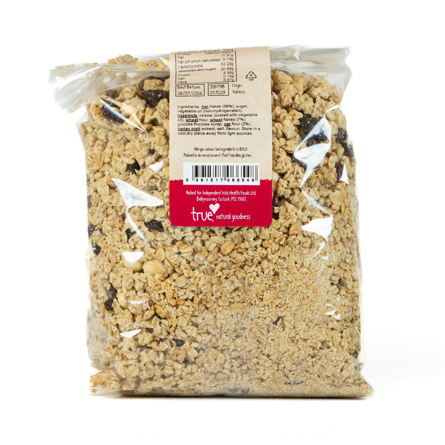 Hazel Raisin Granola 31879B Outer-6x1Kg / 13.09 / 6x1Kg