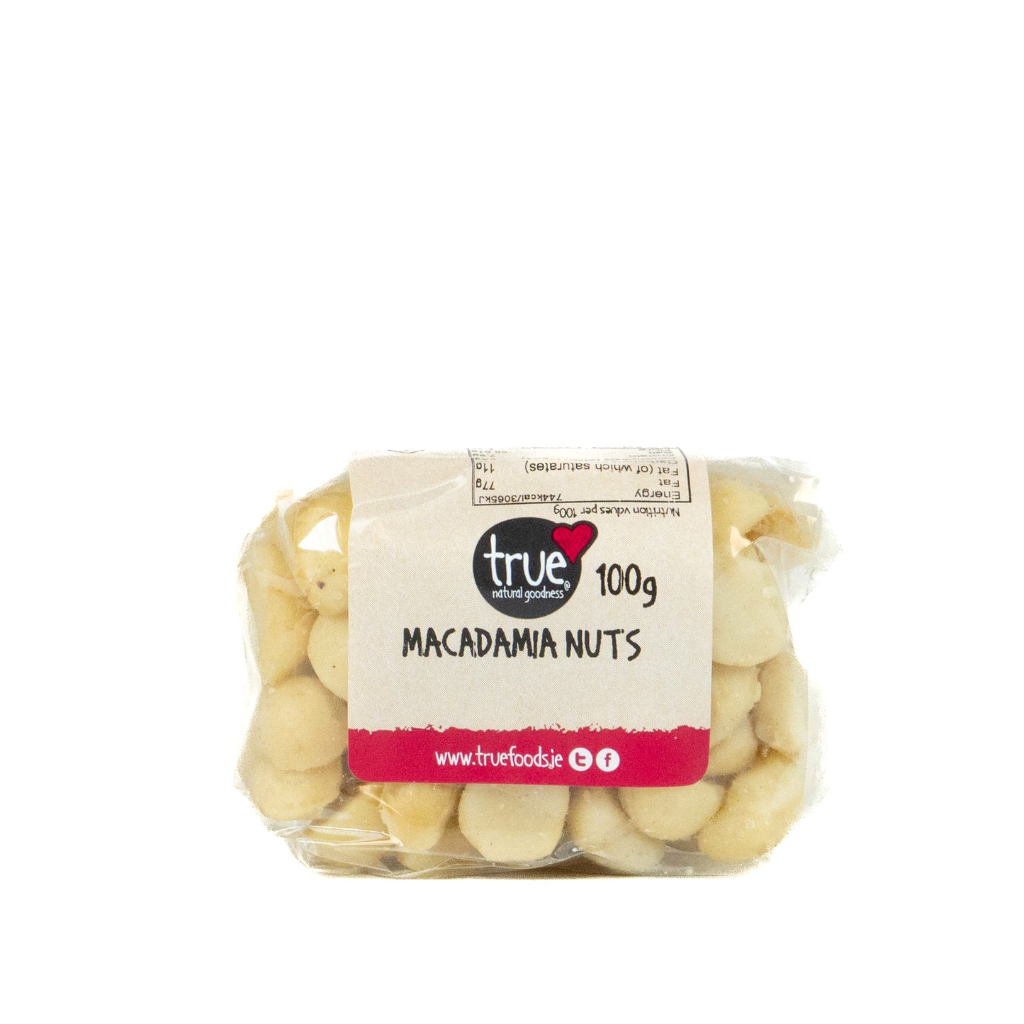 Macadamia Nuts Unsalted 32612B Outer-6x100g / 4.56 / 6x100g