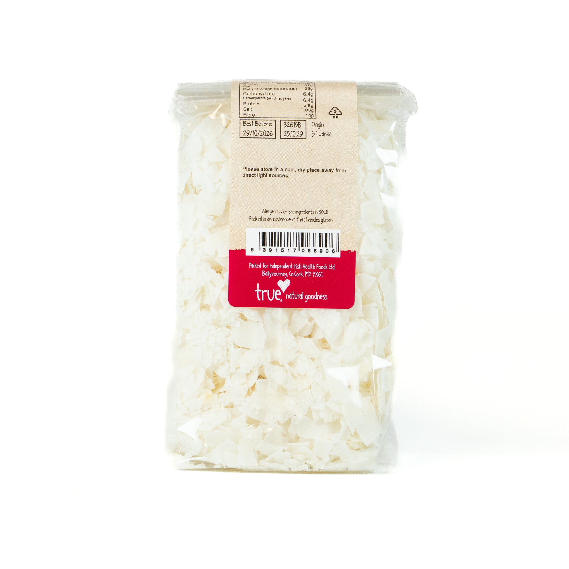 Coconut Flakes Raw 32615B Outer-6x250g / 4.44 / 6x250g