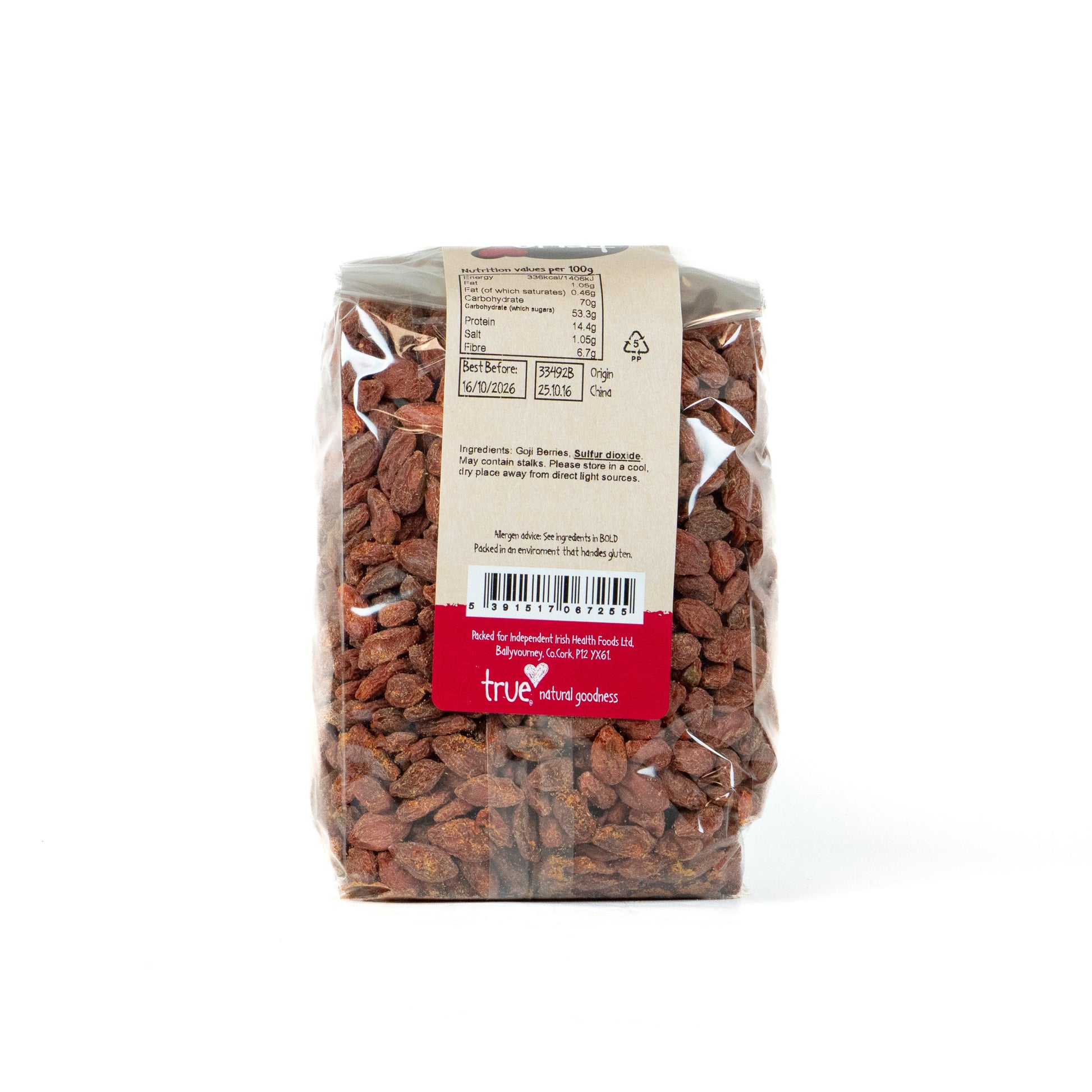 Goji Berries 33492B Outer-6x500g / 12.77 / 6x500g