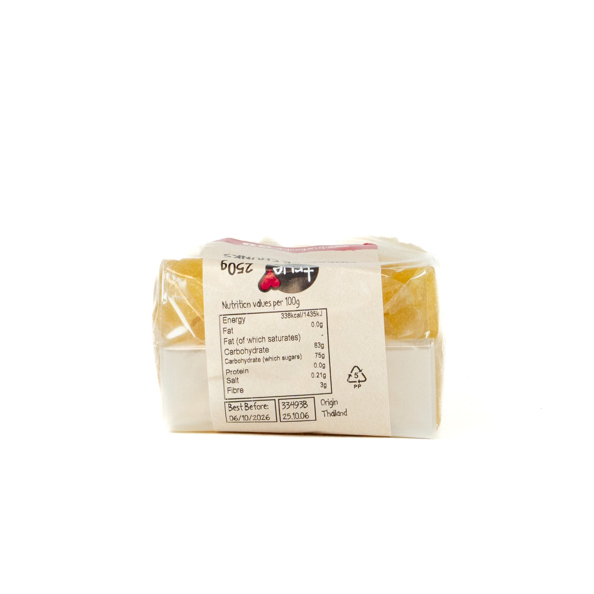Pineapple Chunks 33493B Outer-6x250g / 4.98 / 6x250g