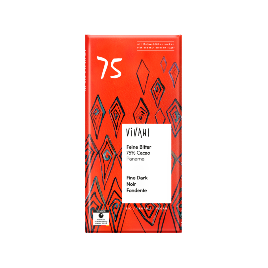 Dark 75% Cocoa Coconut Sugar (Org) 34796A
