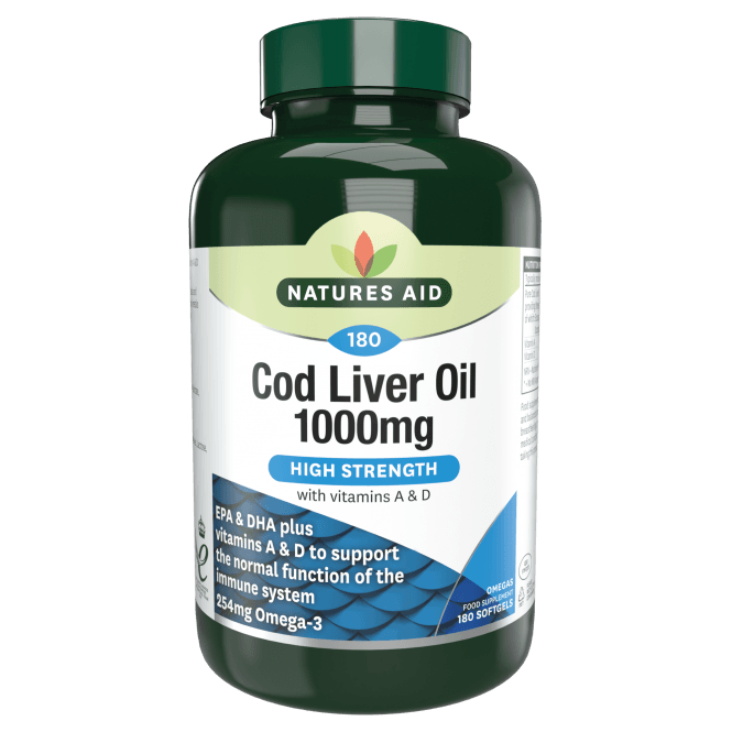 Cod Liver Oil (High Strength) 1000mg 36536B