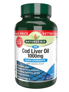 Cod Liver Oil (High Strength) 1000mg 36537B