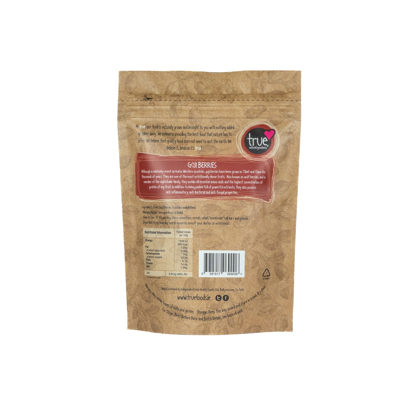 Goji Berries 36781B Sgl-250g / 7.79 / 1x250g