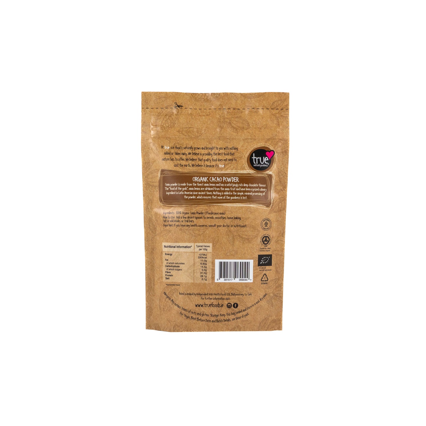 Cacao Powder (Org) 36785A Sgl-120g / 5.23 / 1x120g