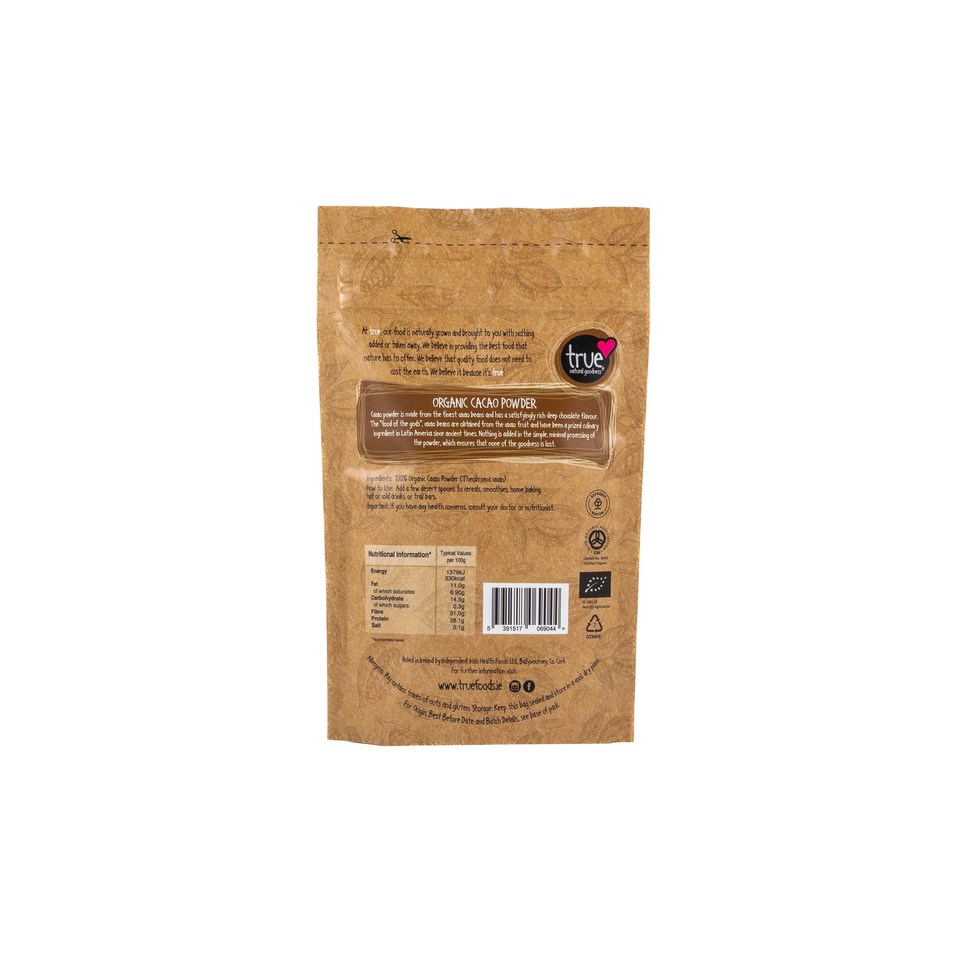 Cacao Powder (Org) 36785A Sgl-120g / 5.23 / 1x120g