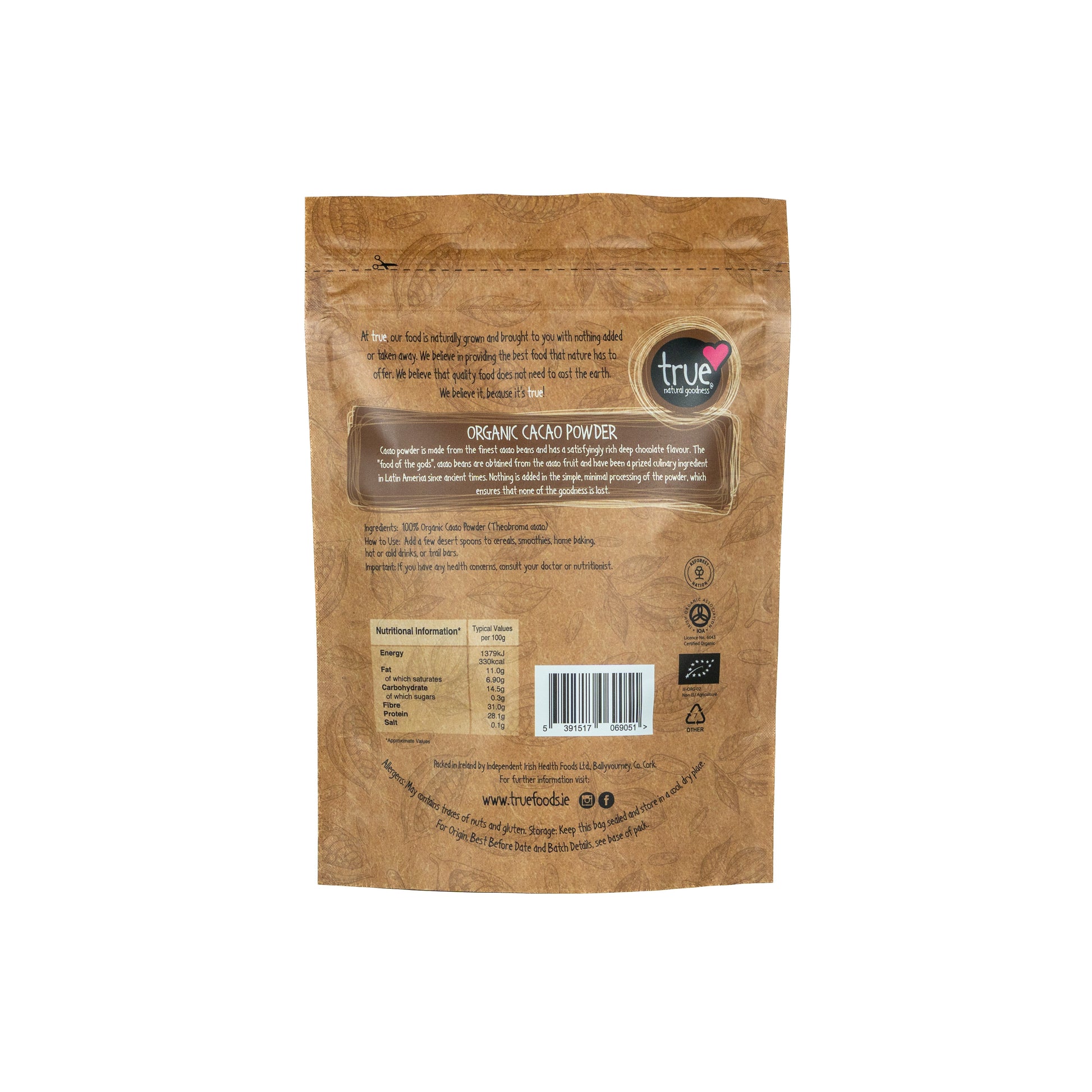 Cacao Powder (Org) 36786A Sgl-220g / 8.14 / 1x220g
