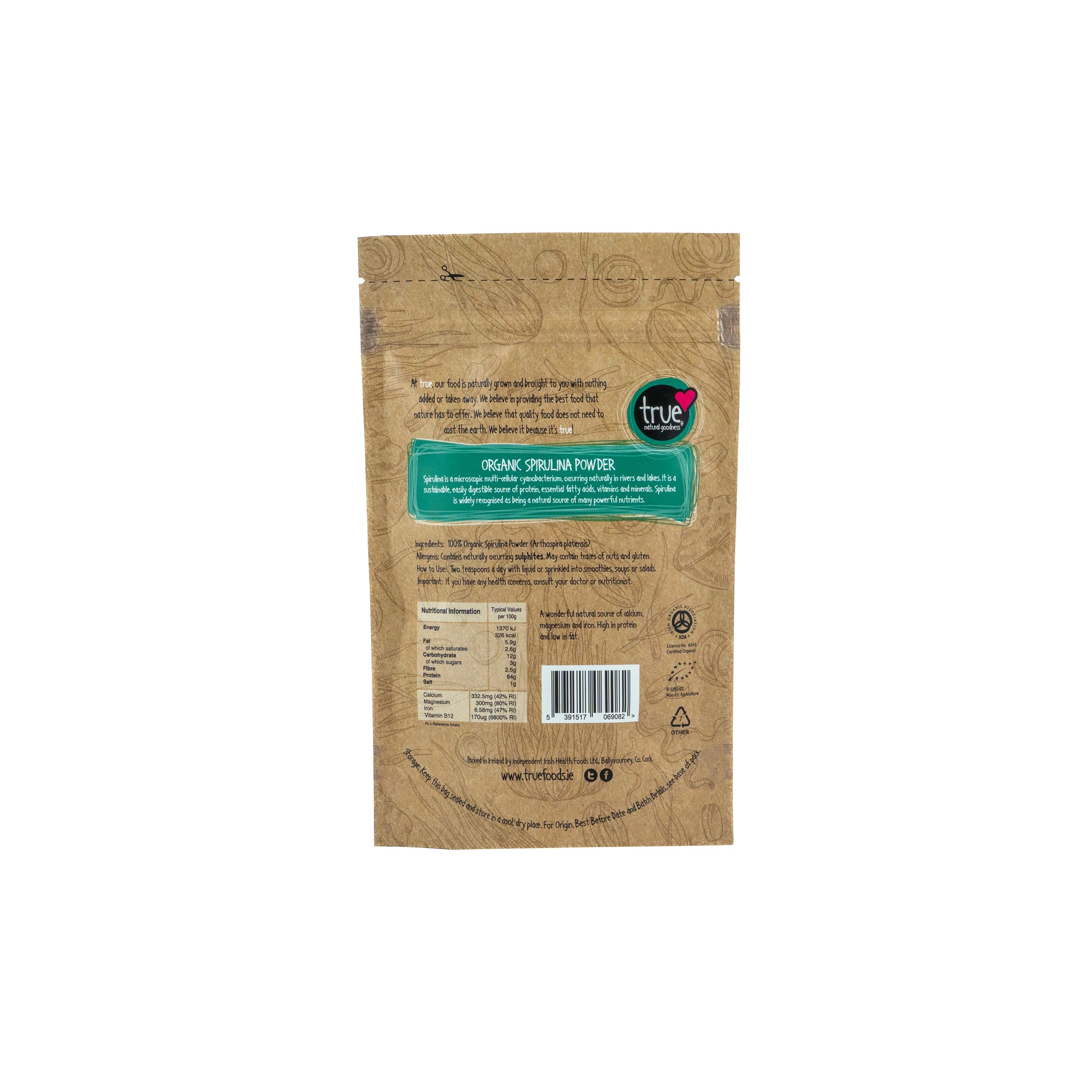 Spirulina Powder (Org) 36789A Sgl-125g / 6.27 / 1x125g
